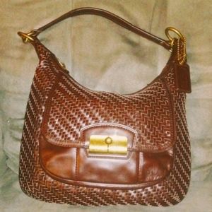Coach Kristen Woven Leather Sbiukdsr Bag